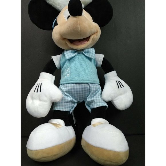 Disney Store 18" Easter Minnie Mouse Bunny Ears & Rabbit Sweater Stuffed Animal - Picture 7 of 9